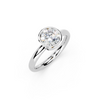 IGI 1.00ct Lab Grown Round Bezel Set Diamond Solitaire Engagement Ring Platinum or 18ct Gold
