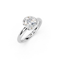 IGI 1.00ct Lab Grown Round Bezel Set Diamond Solitaire Engagement Ring Platinum or 18ct Gold