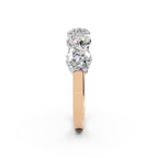 2.50ct Lab Grown 5 Stone Round Diamond Ring Platinum or 18ct Gold - The Montpellier Classic 5 Stone Ring