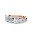 2.50ct Lab Grown 5 Stone Round Diamond Ring Platinum or 18ct Gold - The Montpellier Classic 5 Stone Ring