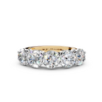 2.50ct Lab Grown 5 Stone Round Diamond Ring Platinum or 18ct Gold - The Montpellier Classic 5 Stone Ring