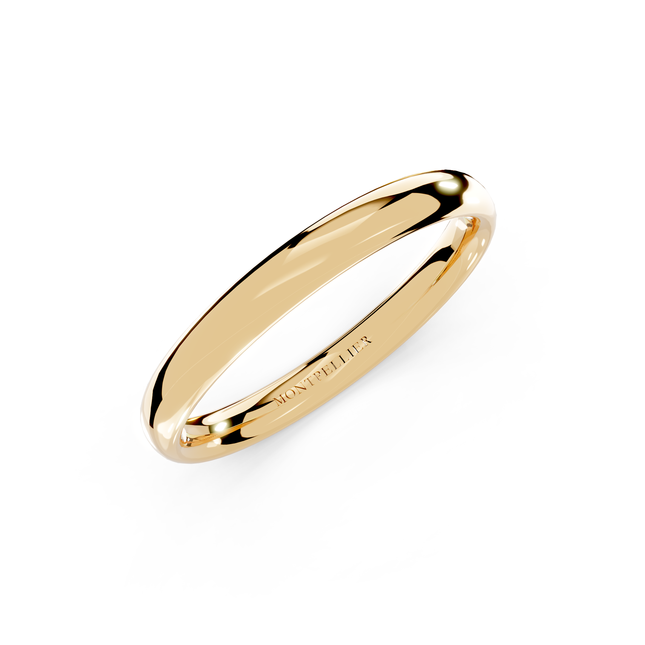 2.5mm Montpellier Fibonacci Wedding Band Platinum or 18ct Gold