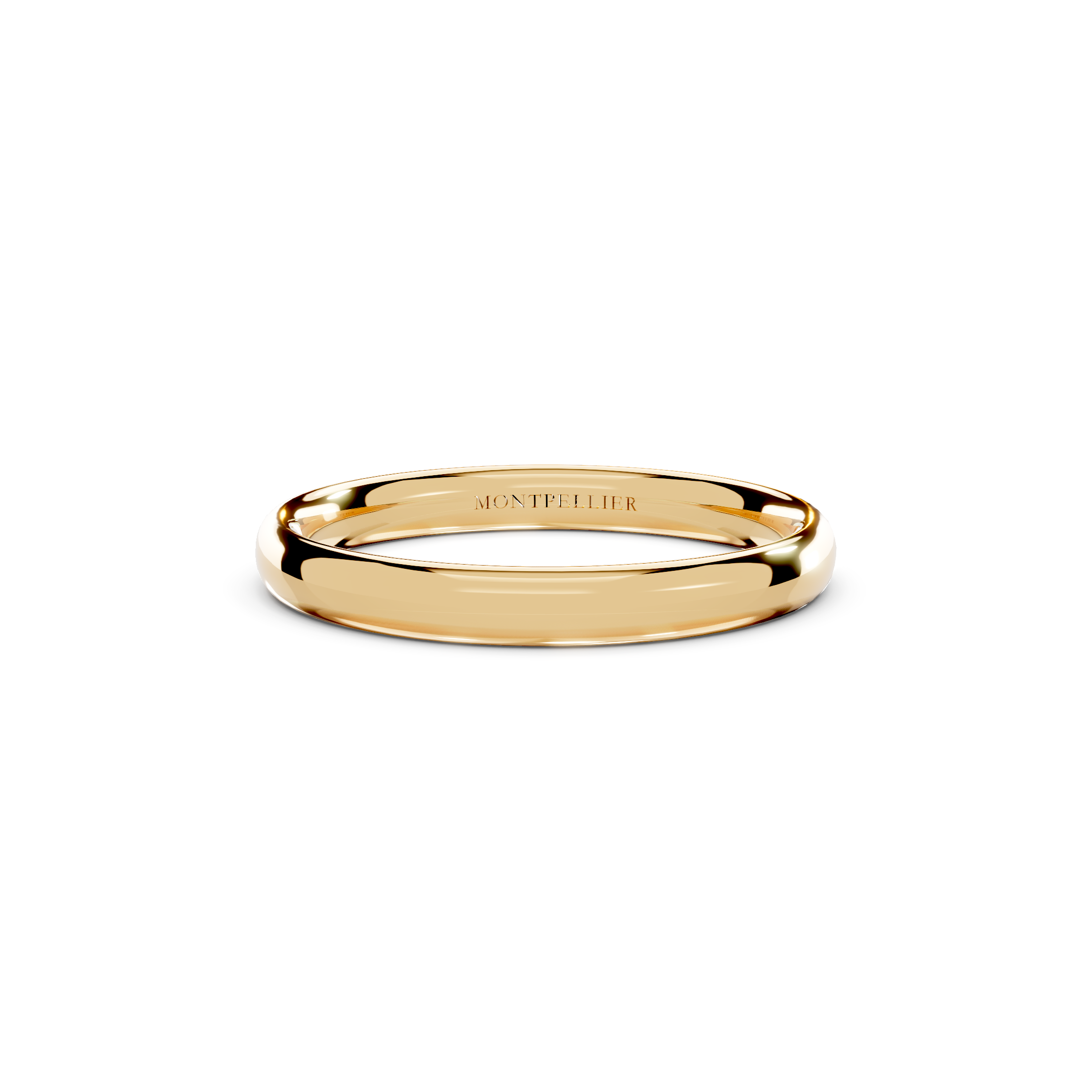 2.5mm Montpellier Fibonacci Wedding Band Platinum or 18ct Gold
