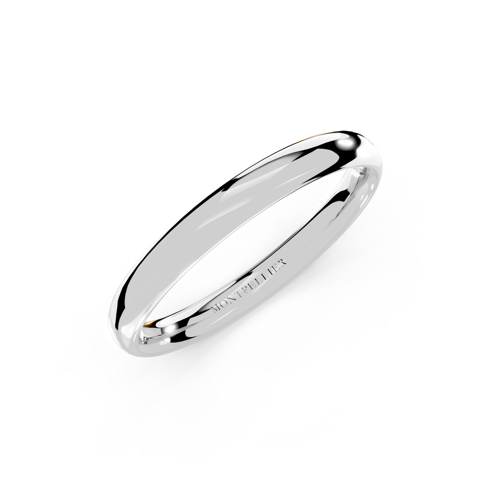 2.5mm Montpellier Fibonacci Wedding Band Platinum or 18ct Gold