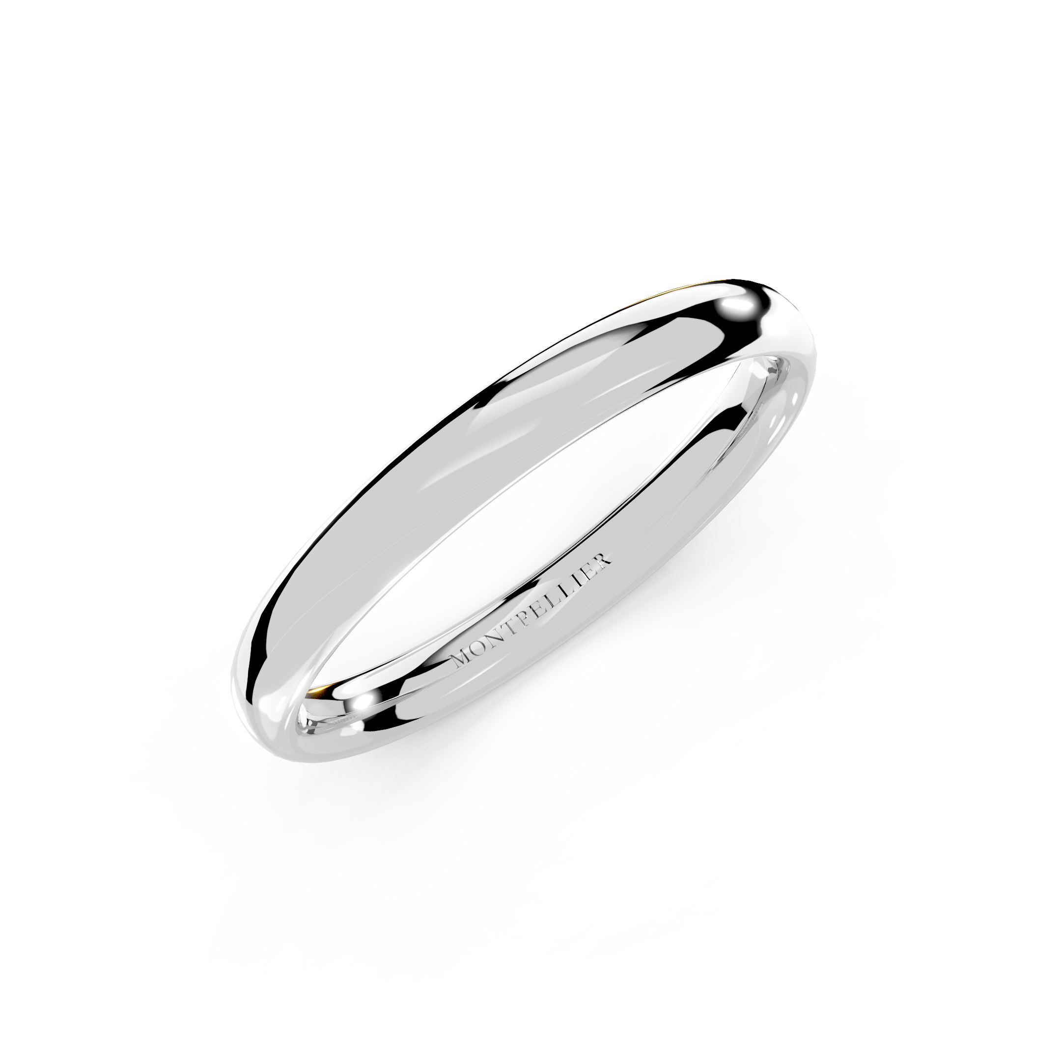2.5mm Montpellier Fibonacci Wedding Band Platinum or 18ct Gold