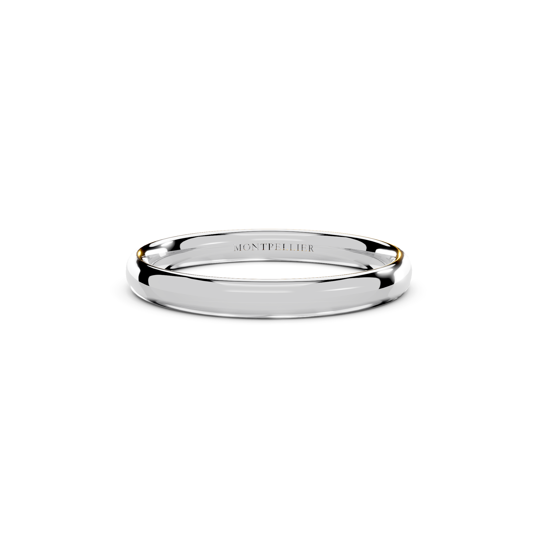2.5mm Montpellier Fibonacci Wedding Band Platinum or 18ct Gold