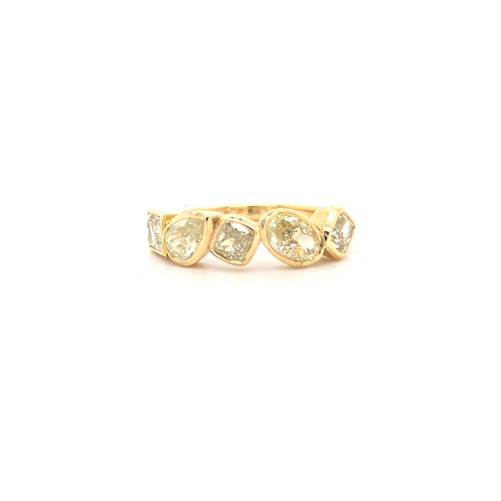 2.20ct Natural Fancy Yellow Diamond Ring Set in 18ct Yellow Gold