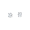 GIA 0.60ct F / SI2 Diamond Stud Earrings in 18ct White Gold