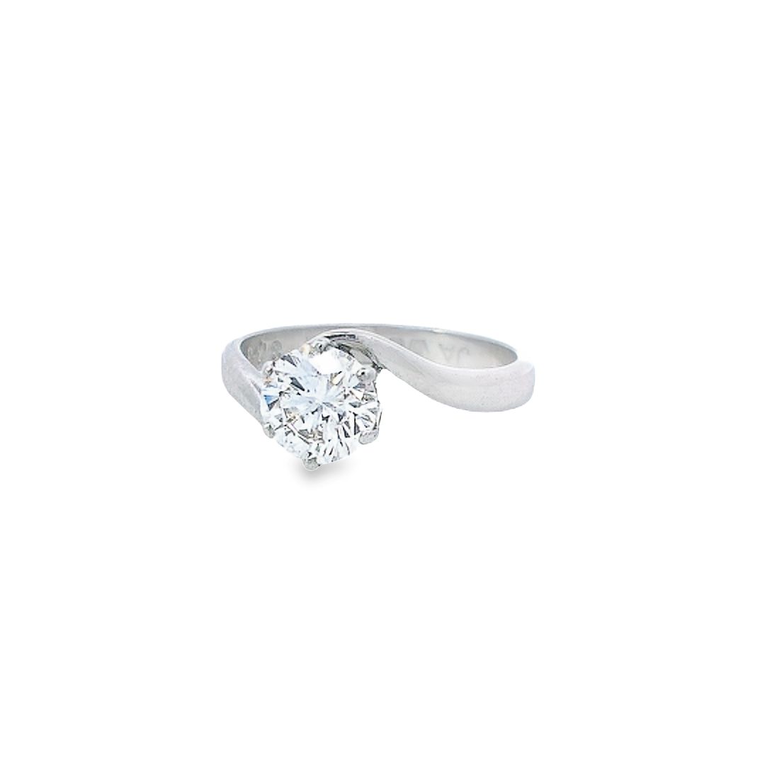 1.31ct J/VS2 Round Brilliant Cut Diamond Solitaire
