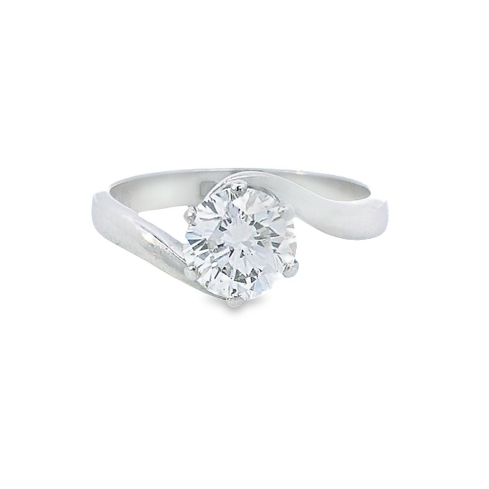 1.31ct J/VS2 Round Brilliant Cut Diamond Solitaire