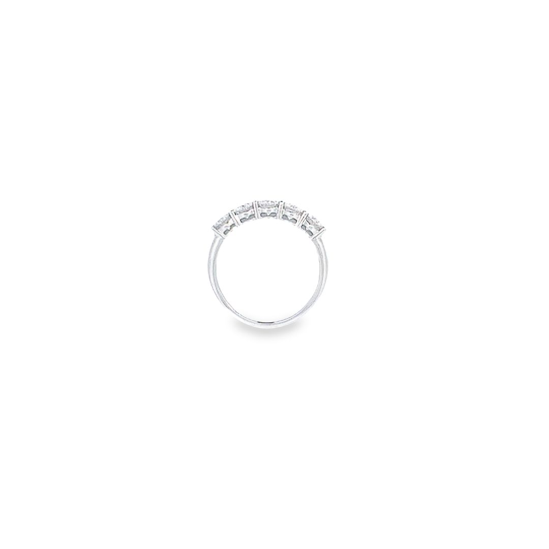 GIA E/SI 1.50ct 5 Stone Diamond Ring set in Platinum