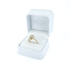 GIA 1.01ct Fancy Brownish Greenish Yellow Pear Cut Diamond Halo Ring Set in 18ct Yellow Gold