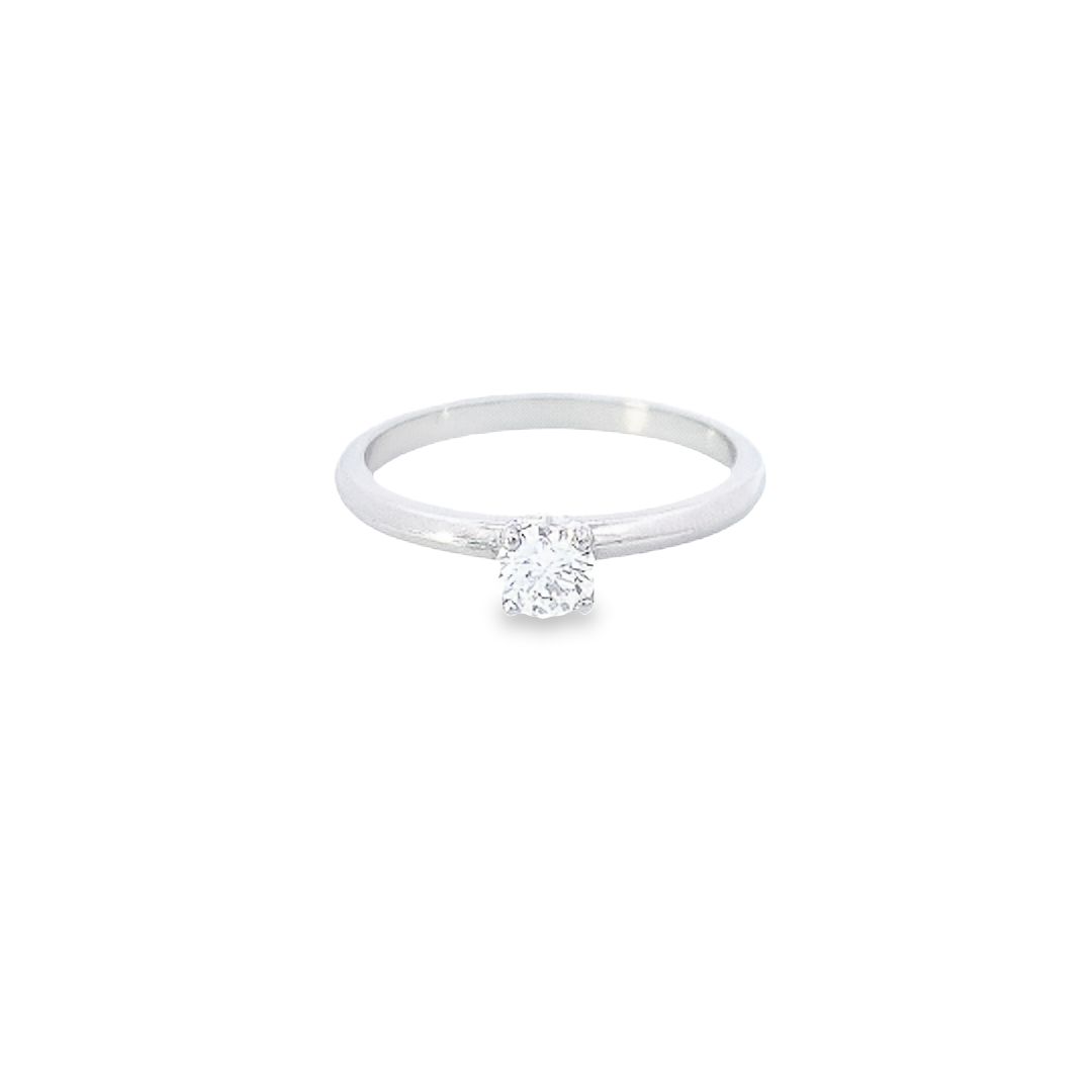 GIA 0.30ct D Colour VS2 Clarity 4 Claw Diamond Solitaire Engagement Ring set in Platinum - Montpellier Jewellers