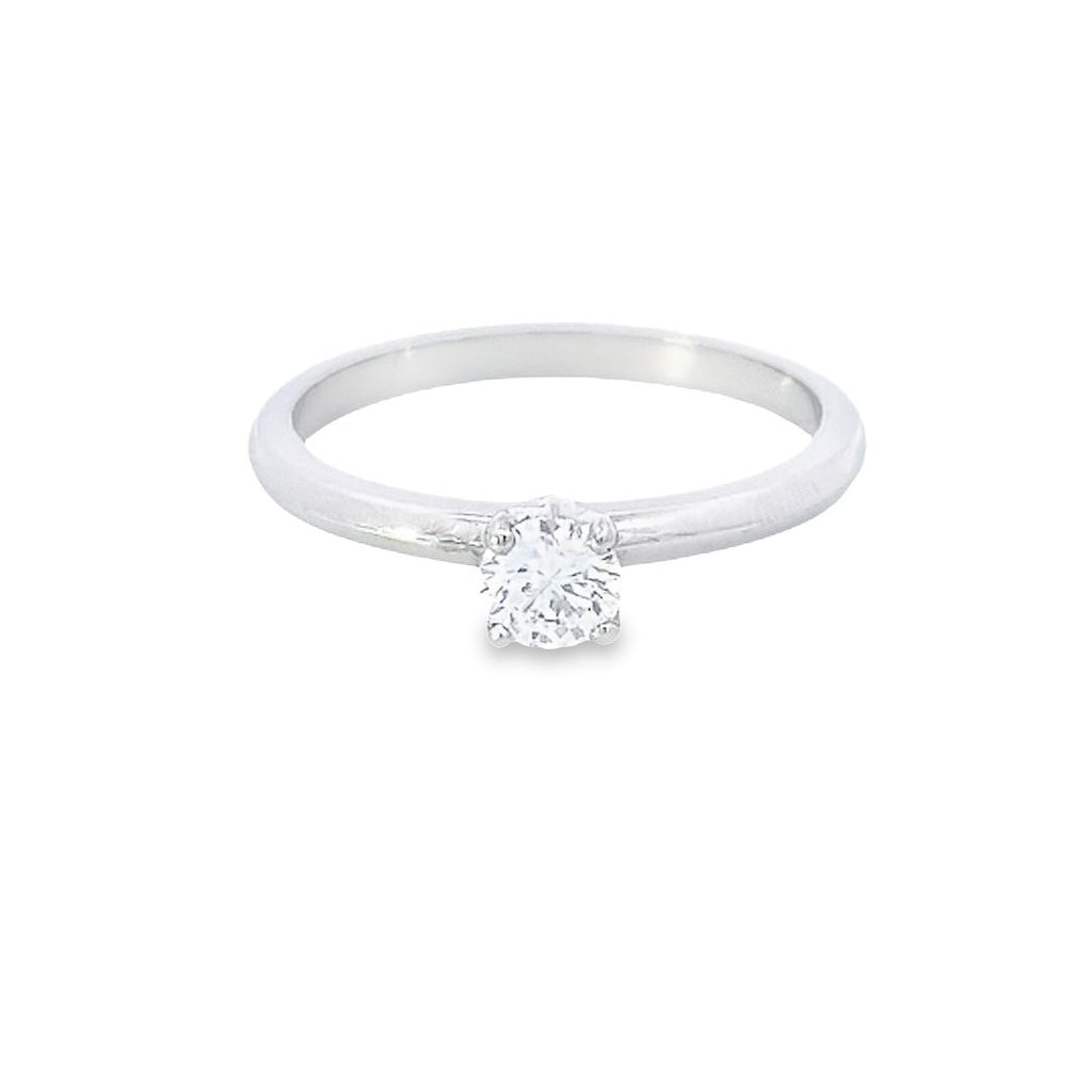 GIA 0.30ct D Colour VS2 Clarity 4 Claw Diamond Solitaire Engagement Ring set in Platinum