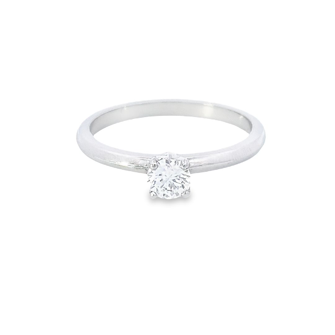 GIA 0.30ct D Colour VS2 Clarity 4 Claw Diamond Solitaire Engagement Ring set in Platinum