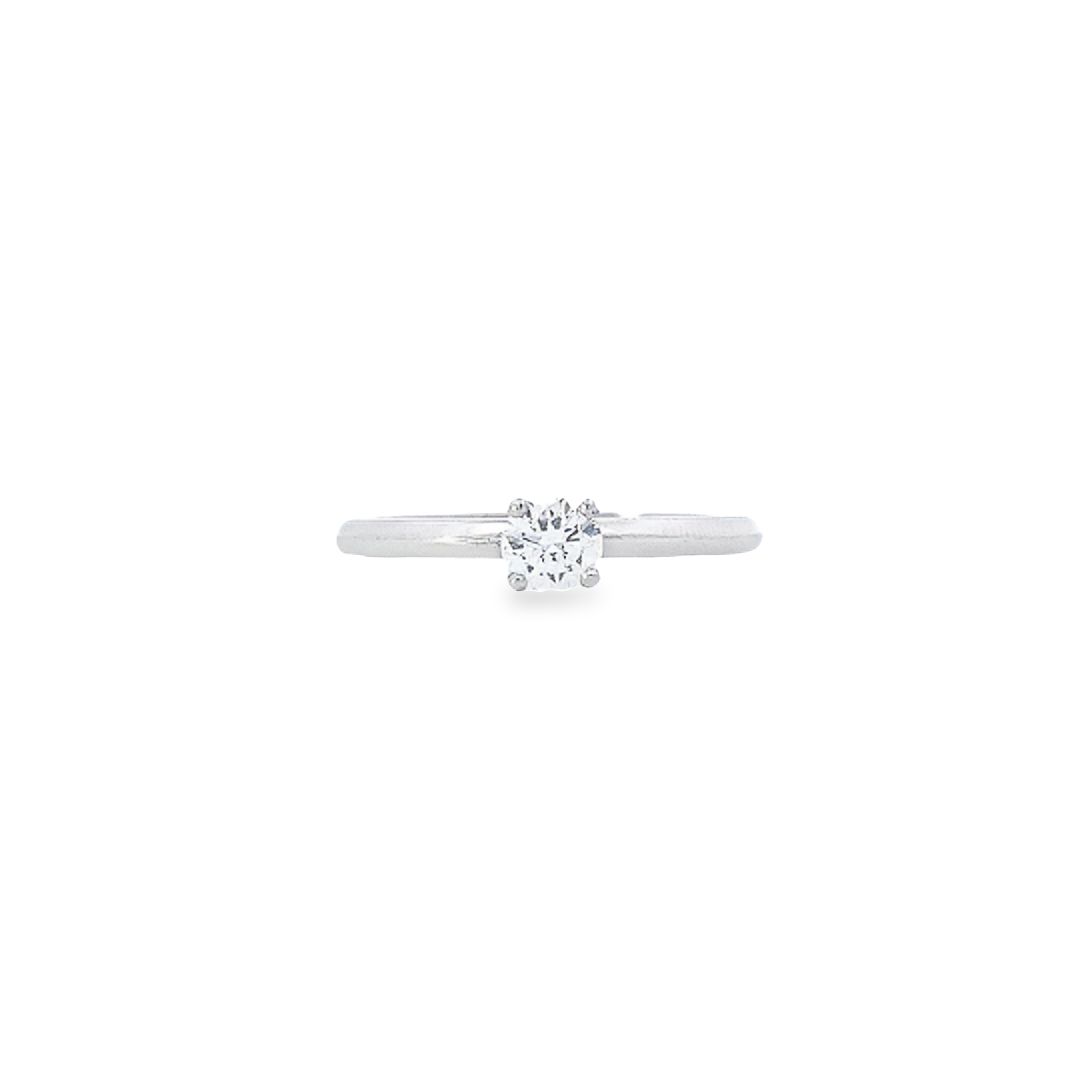 GIA 0.30ct D Colour VS2 Clarity 4 Claw Diamond Solitaire Engagement Ring set in Platinum - Montpellier Jewellers