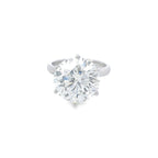 HRD 8.66ct K/SI Round Brilliant Cut Diamond Solitaire Set in Platinum