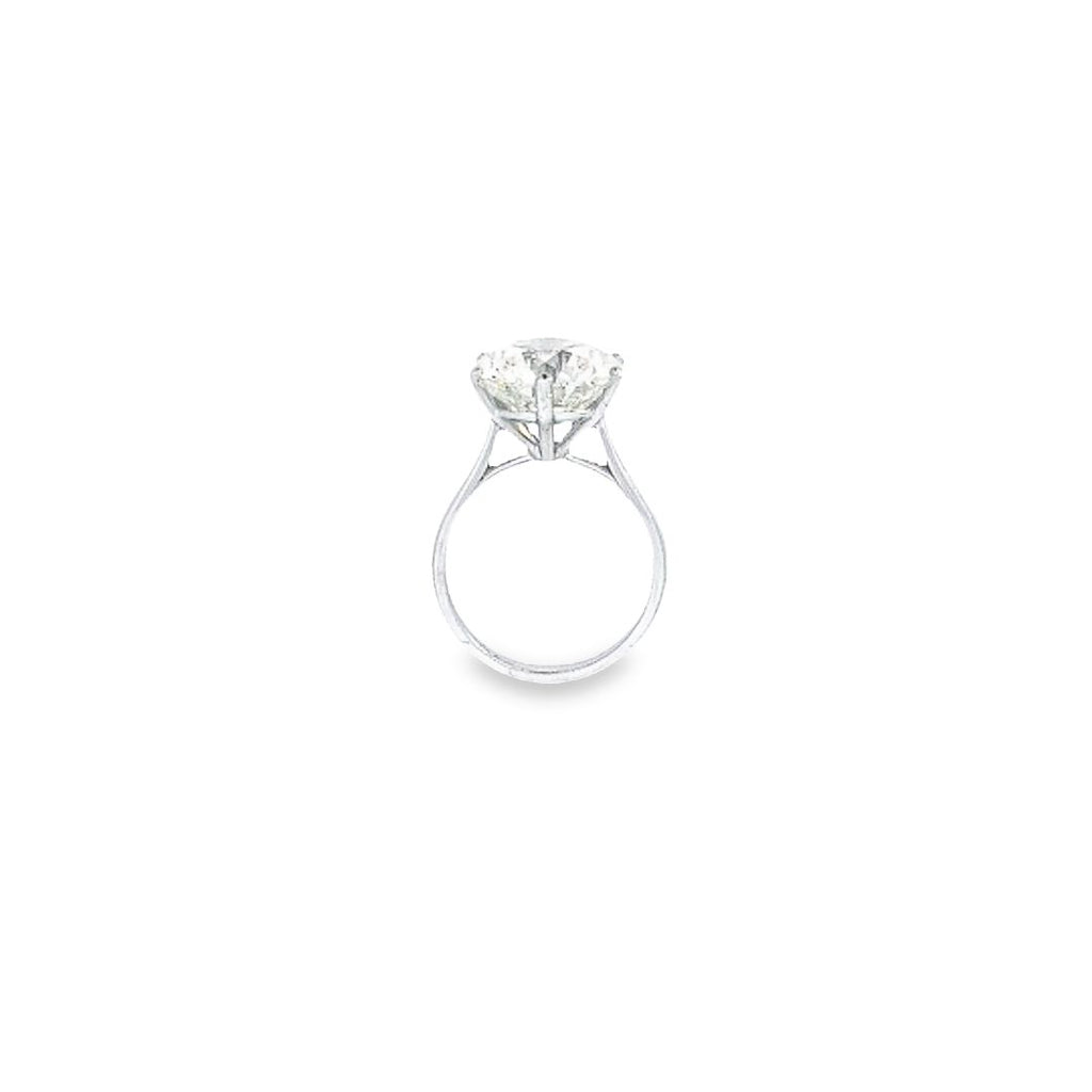 HRD 8.66ct K/SI Round Brilliant Cut Diamond Solitaire Set in Platinum