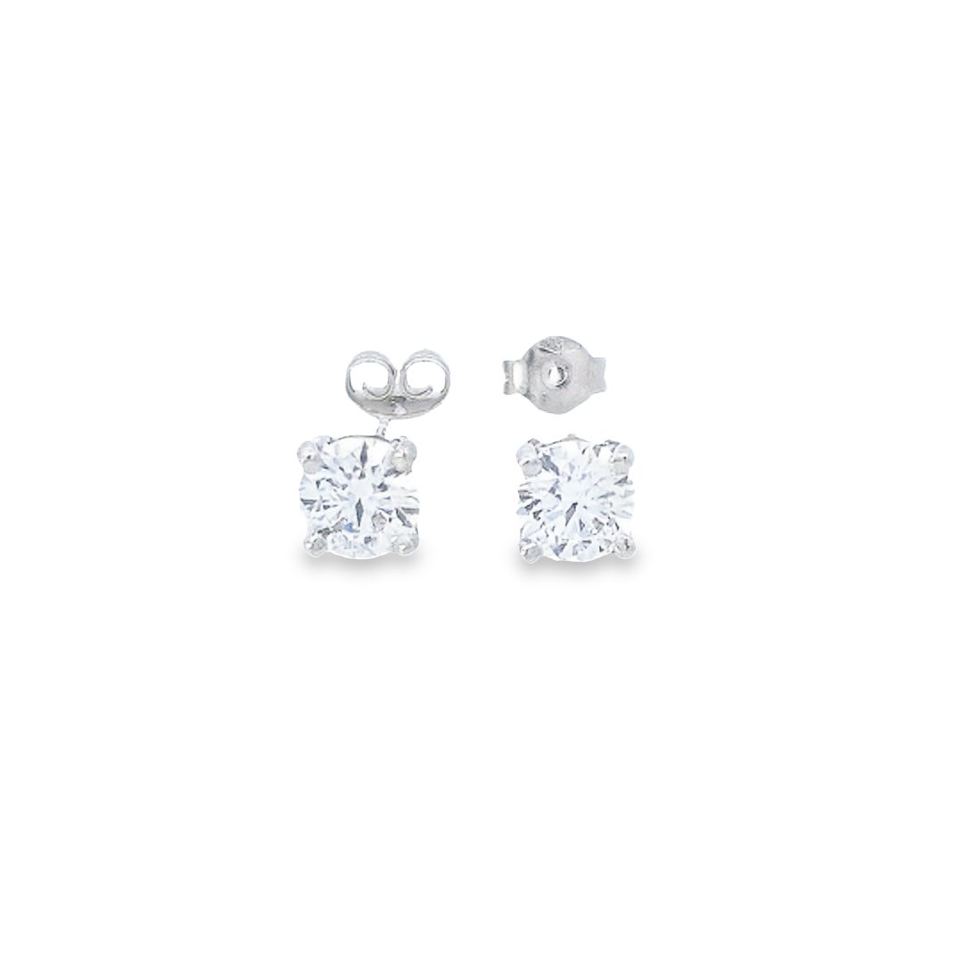 IGI 2.00ct D/VS2 LAB Diamond Stud Earrings Set In 18ct White Gold