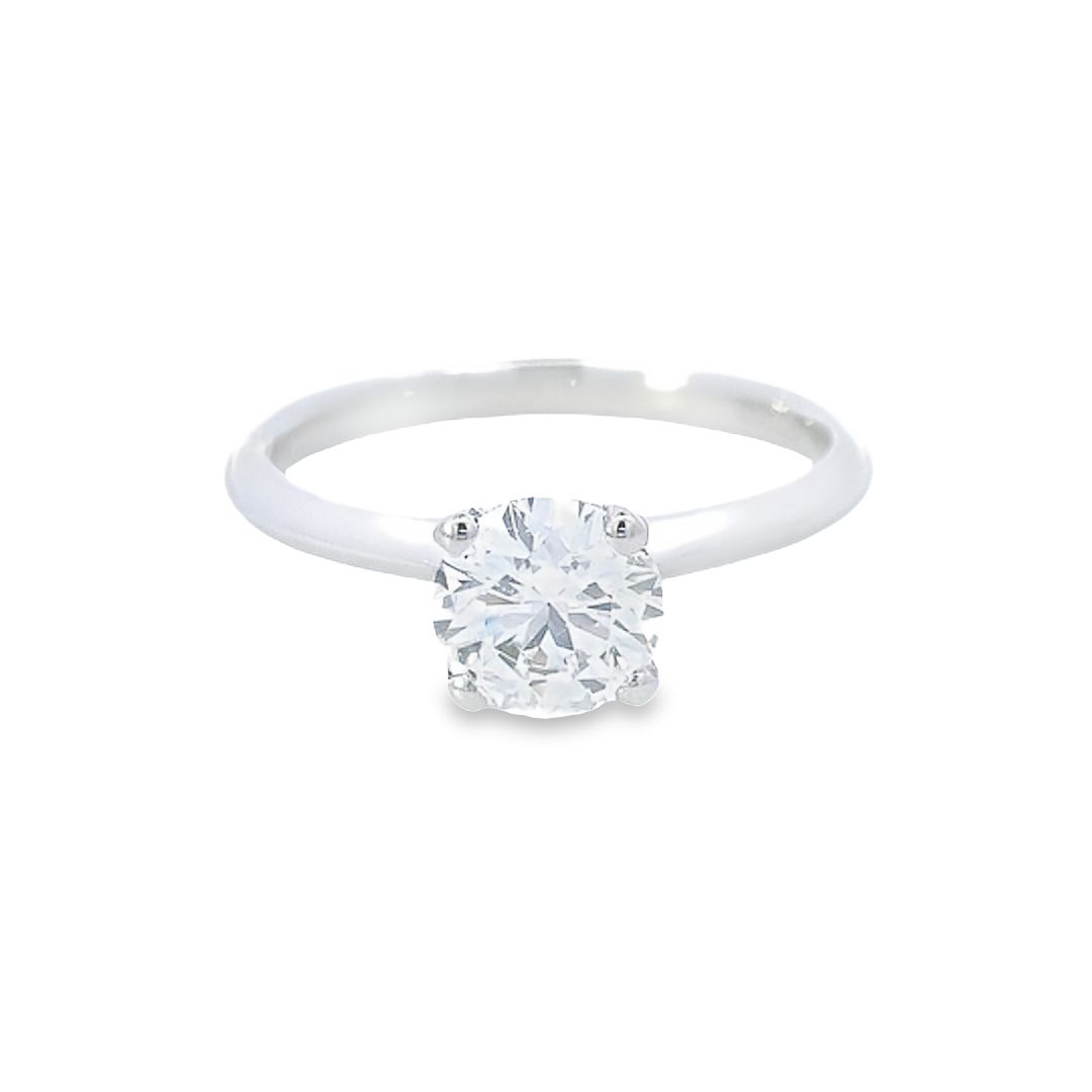 IGI 1.00ct D/VS2 LAB Diamond Solitaire Engagement Ring Set In Platinum