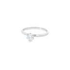GIA 0.50ct D Colour VS2 Clarity 6 Claw Diamond Solitaire Engagement Ring set in Platinum