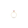 Oval Sapphire & Diamond Halo Ring Set in 18ct Yellow Gold