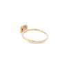 Cushion Cut Sapphire & Diamond Halo Ring Set in 18ct Yellow Gold