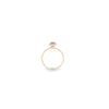 Cushion Cut Sapphire & Diamond Halo Ring Set in 18ct Yellow Gold