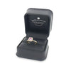 Cushion Cut Sapphire & Diamond Halo Ring Set in 18ct Yellow Gold