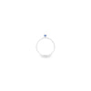 Sapphire & Diamond Shoulders Ring Set in 18ct White Gold
