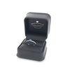 Sapphire & Diamond Shoulders Ring Set in 18ct White Gold