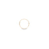 Diamond Micro Set in 18ct Yellow Gold Wavy Half Eternity Ring