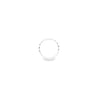 Diamond Micro Set in Platinum Wavy Half Eternity Ring
