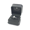GIA 0.50ct D/SI1 Oval Cut Diamond Halo Ring set in Platinum