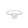 IGI 1.00ct D/VS1 LAB Diamond Ring with Diamond Shoulders Set In Platinum