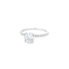 IGI 1.00ct D/VS1 LAB Diamond Ring with Diamond Shoulders Set In Platinum