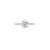 IGI 1.00ct D/VS1 LAB Diamond Ring with Diamond Shoulders Set In Platinum