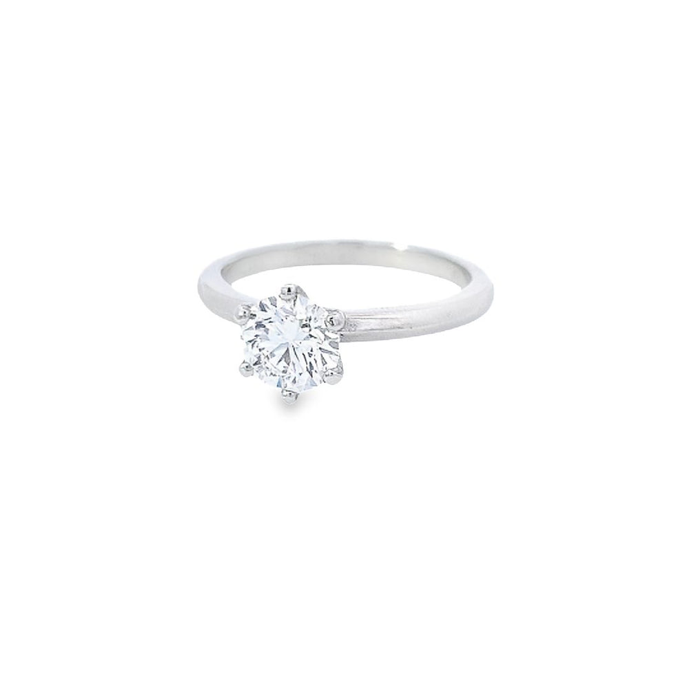 GIA 1.00ct D/SI1 Round Brilliant Cut Diamond Solitaire set in Platinum