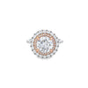 GIA 2.02ct Faint Pink Diamond Halo Ring Set in 18ct Gold