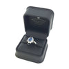 Oval Cut Sapphire & Diamond Cluster Ring Set in 18ct Gold