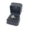 Oval Cut Sapphire & Diamond Cluster Ring Set in 18ct Gold