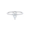 GIA 0.70ct G/SI2 Pear Shaped Diamond Solitaire set in Platinum