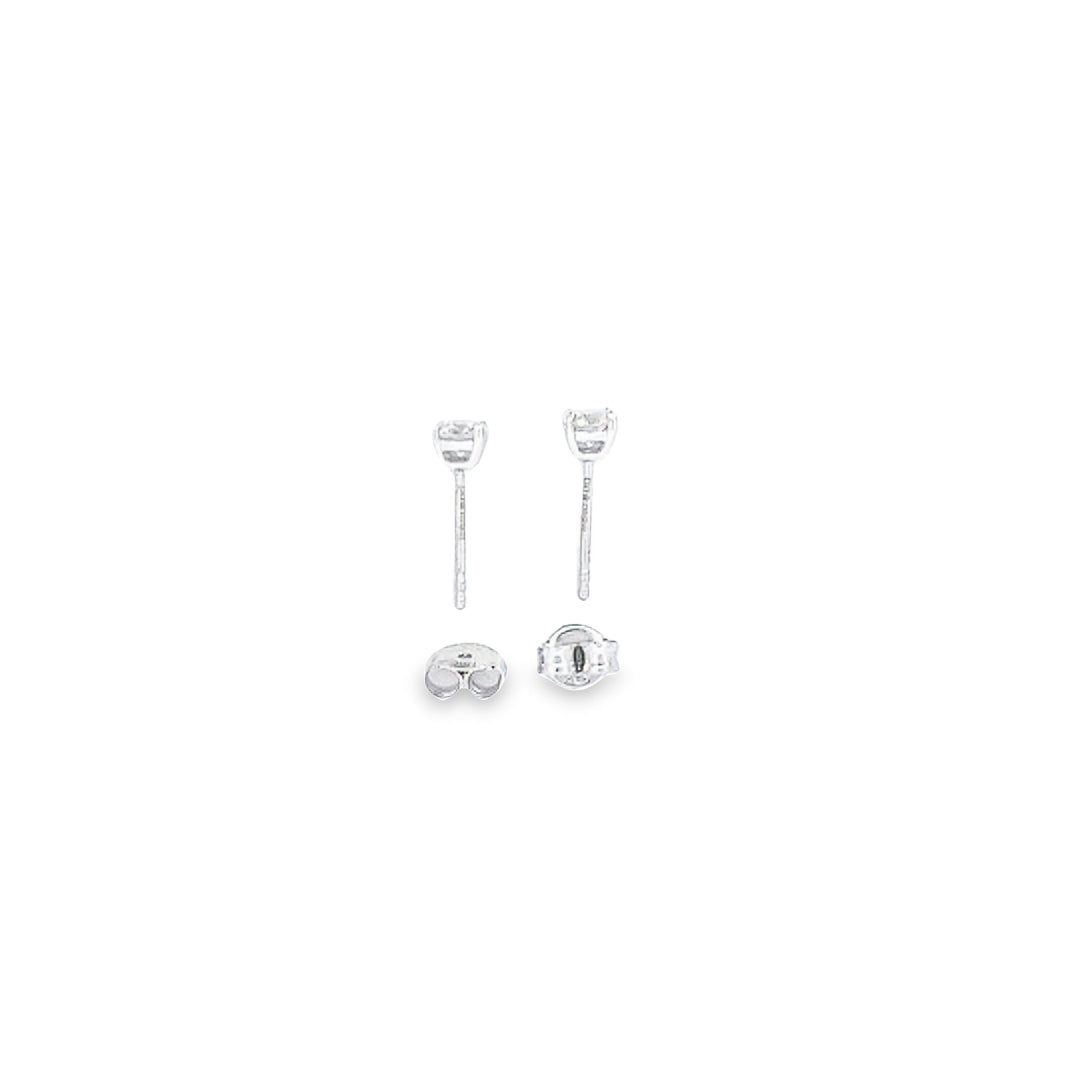 0.60ct Diamond Stud Earrings Set In 18ct White Gold