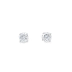 0.60ct Diamond Stud Earrings Set In 18ct White Gold
