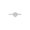 0.33ct G/SI2 Diamond Halo Ring set in Platinum