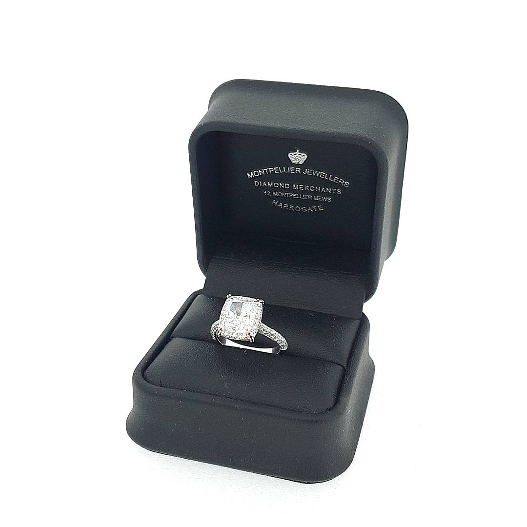 GIA 3.02ct D/VS2 Diamond Solitaire set in 18ct White Gold