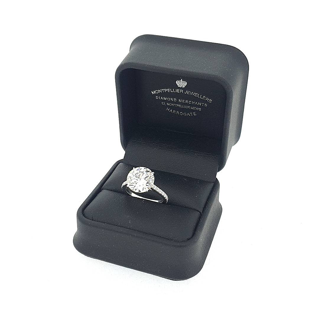 GIA 5.02ct H/VS2 Diamond Solitaire set in 18ct White Gold