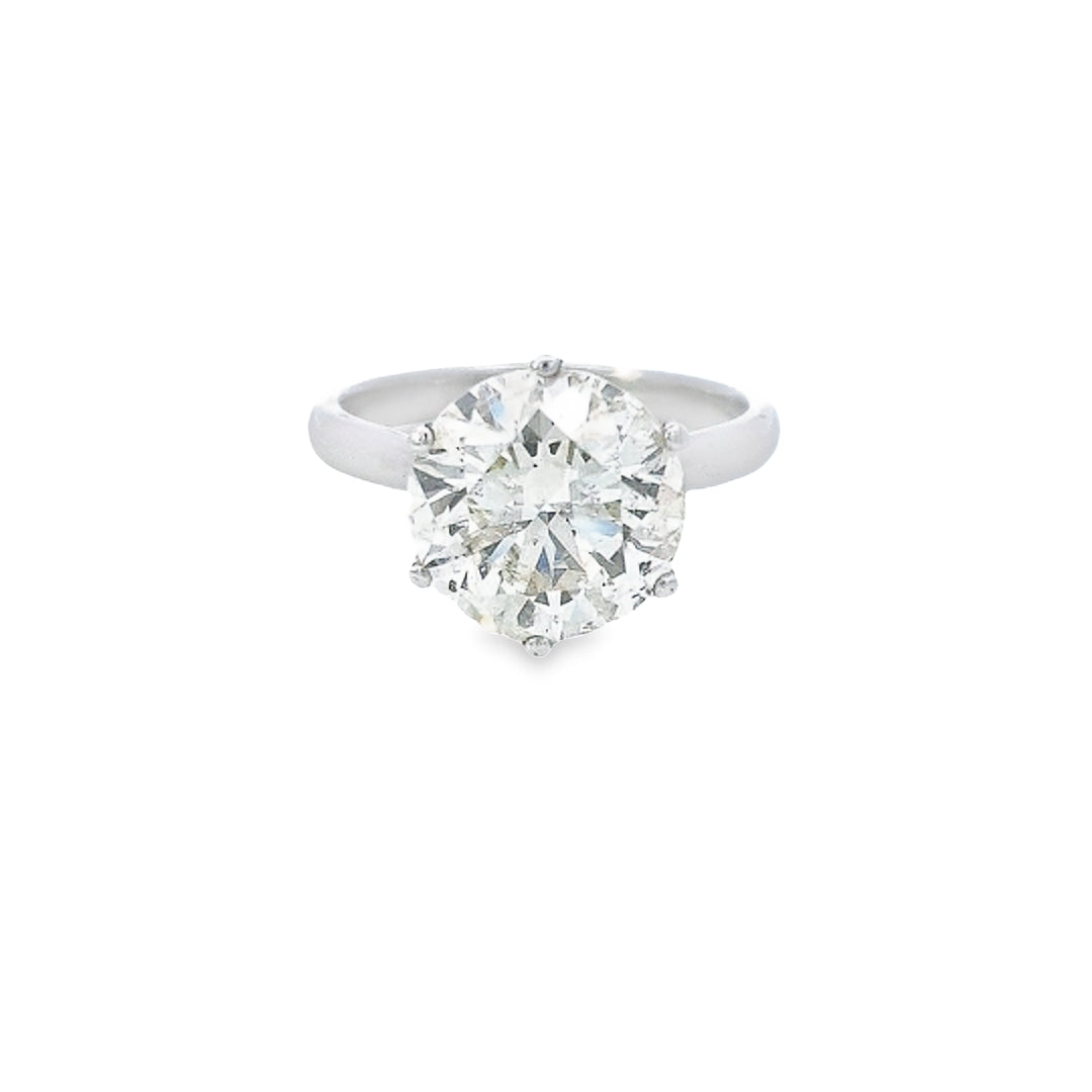 IGI 5.00ct M/I1 Diamond Solitaire Set in Platinum