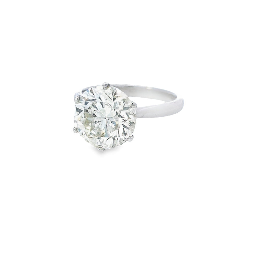 IGI 5.00ct M/I1 Diamond Solitaire Set in Platinum