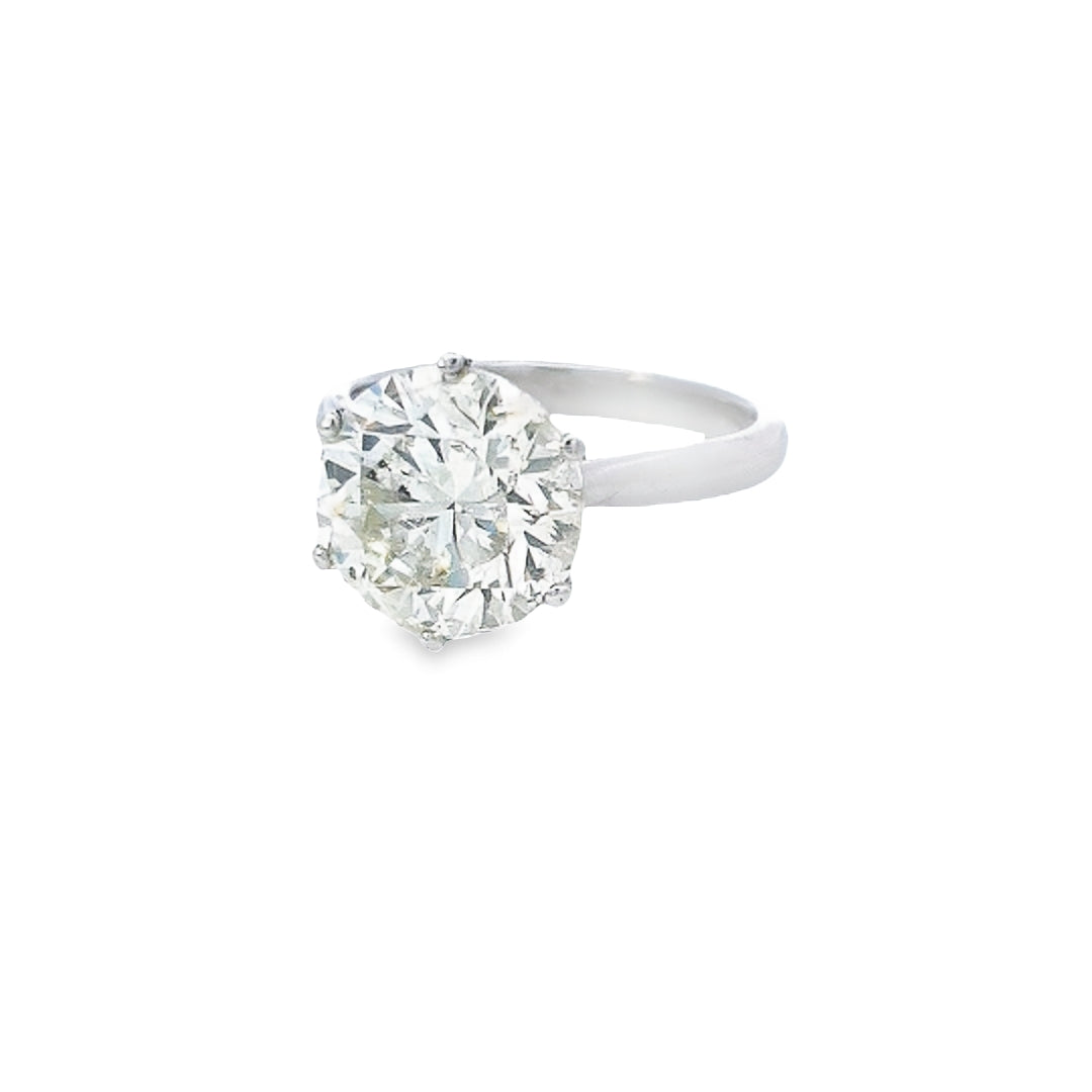IGI 5.00ct M/I1 Diamond Solitaire Set in Platinum